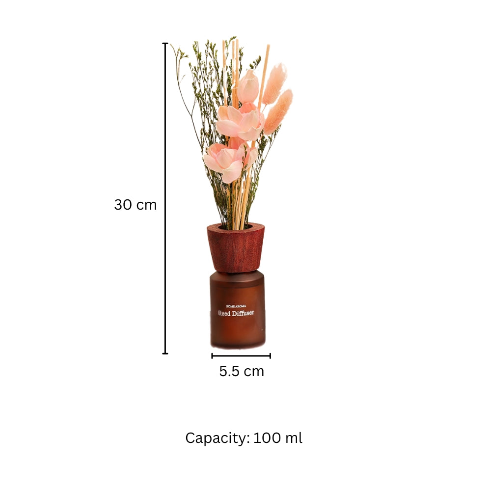 Clara Rose Scented Reed Diffuser - Pink