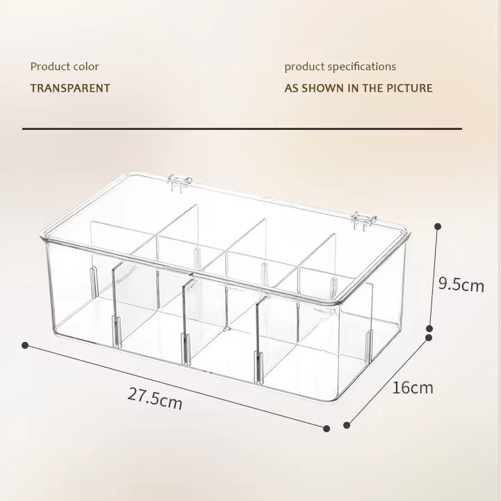 Clearex Sectioned Storage Box - Clear