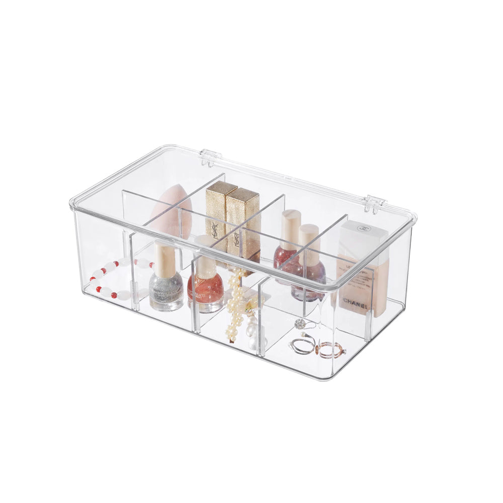 Clearex Sectioned Storage Box - Clear