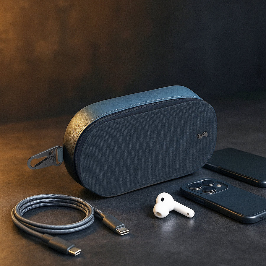 Tidy Tech Pouch Small - Blue