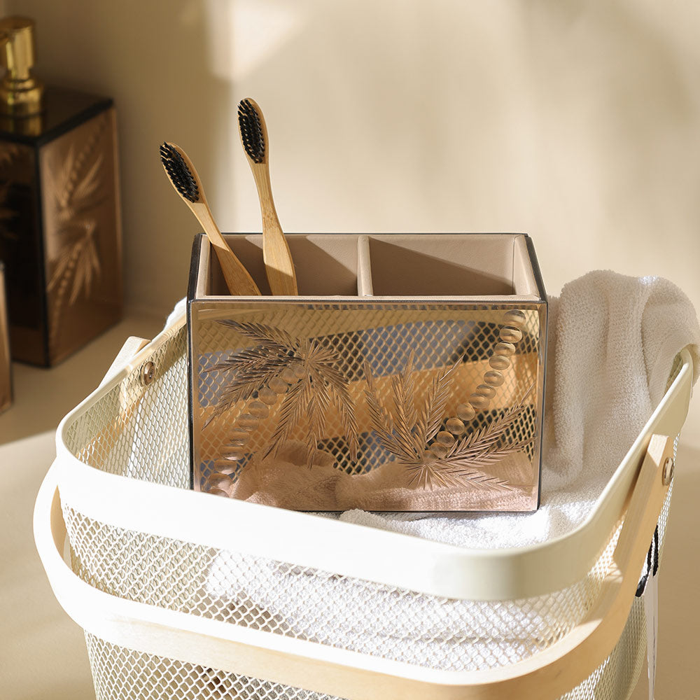 Coco Glass Duo Organiser - Mirrored Bronze