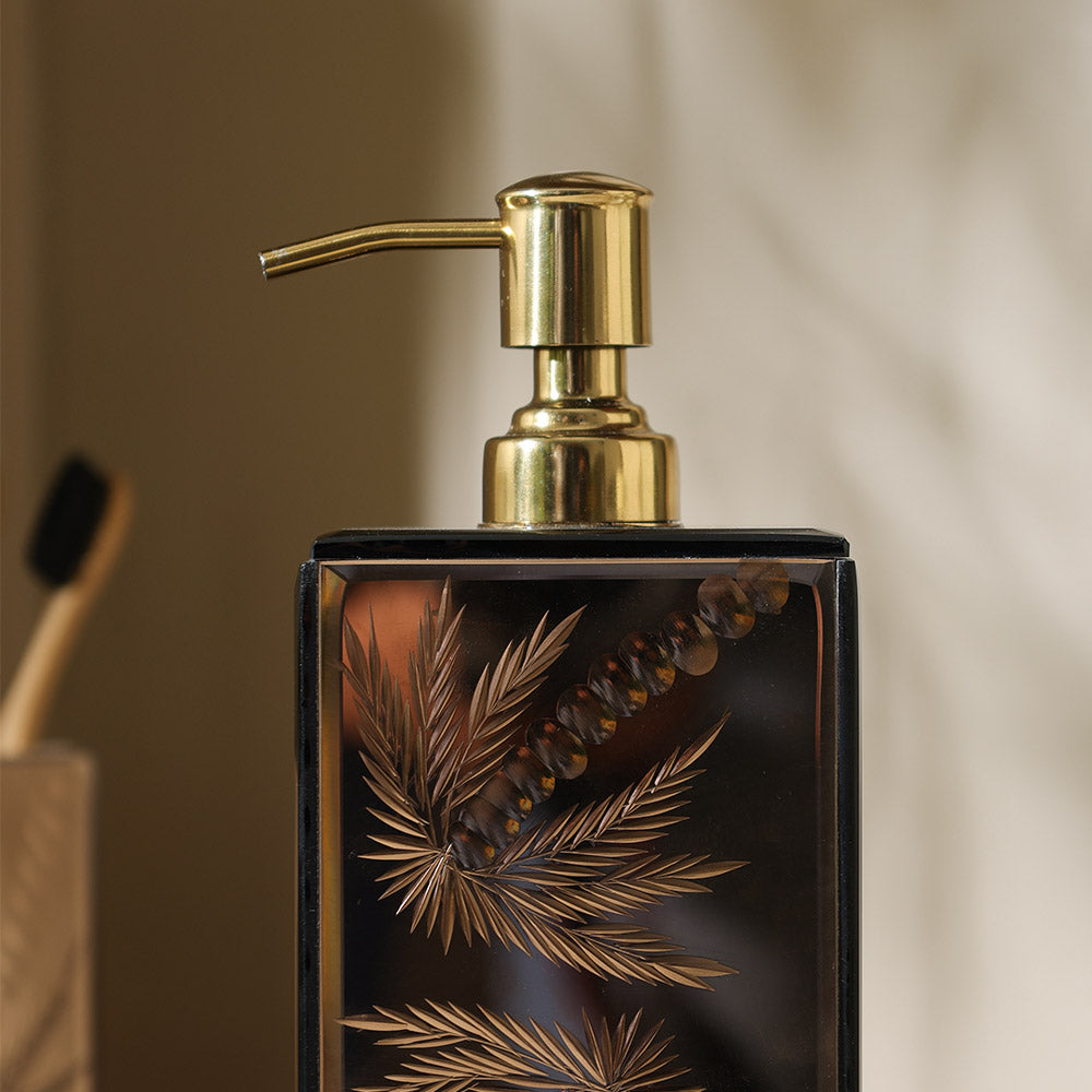 Coco Glass Soap Dispenser - Mirrored Bronze