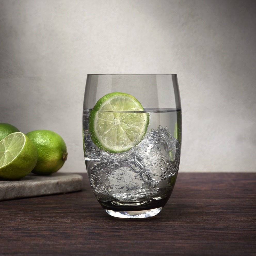 Colored O Tumblers 400ml, Set of 4 - Smoke