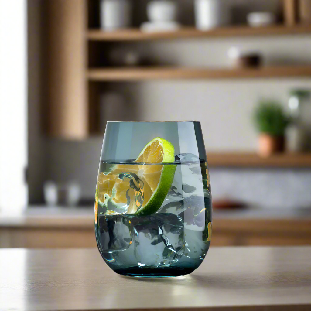Colored U Tumblers 440ml, Set of 4 - Petroleum Green