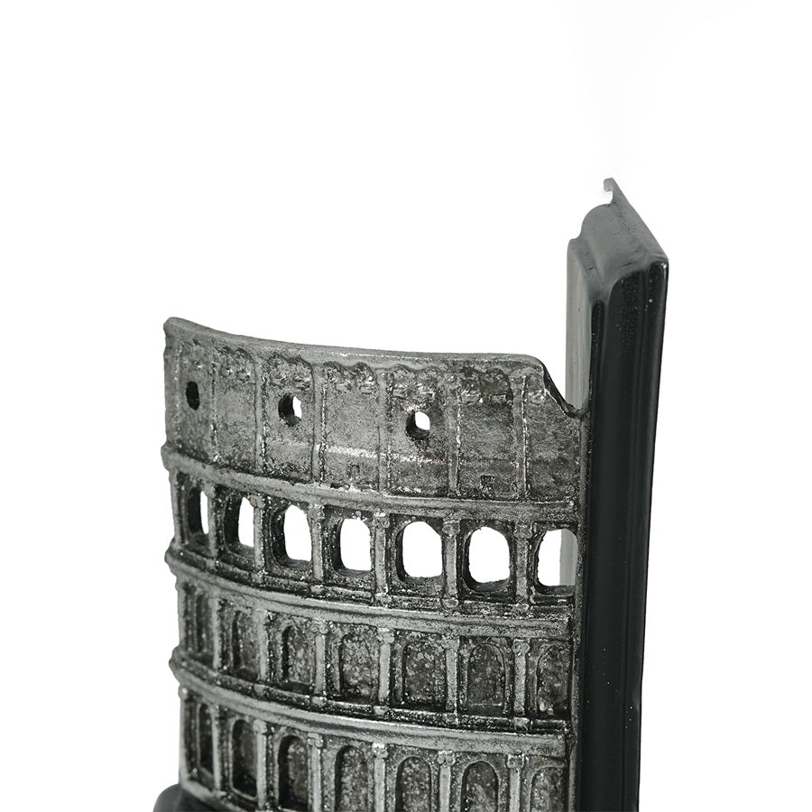 The Colosseum Bookends, Set of 2 - Silver Grey
