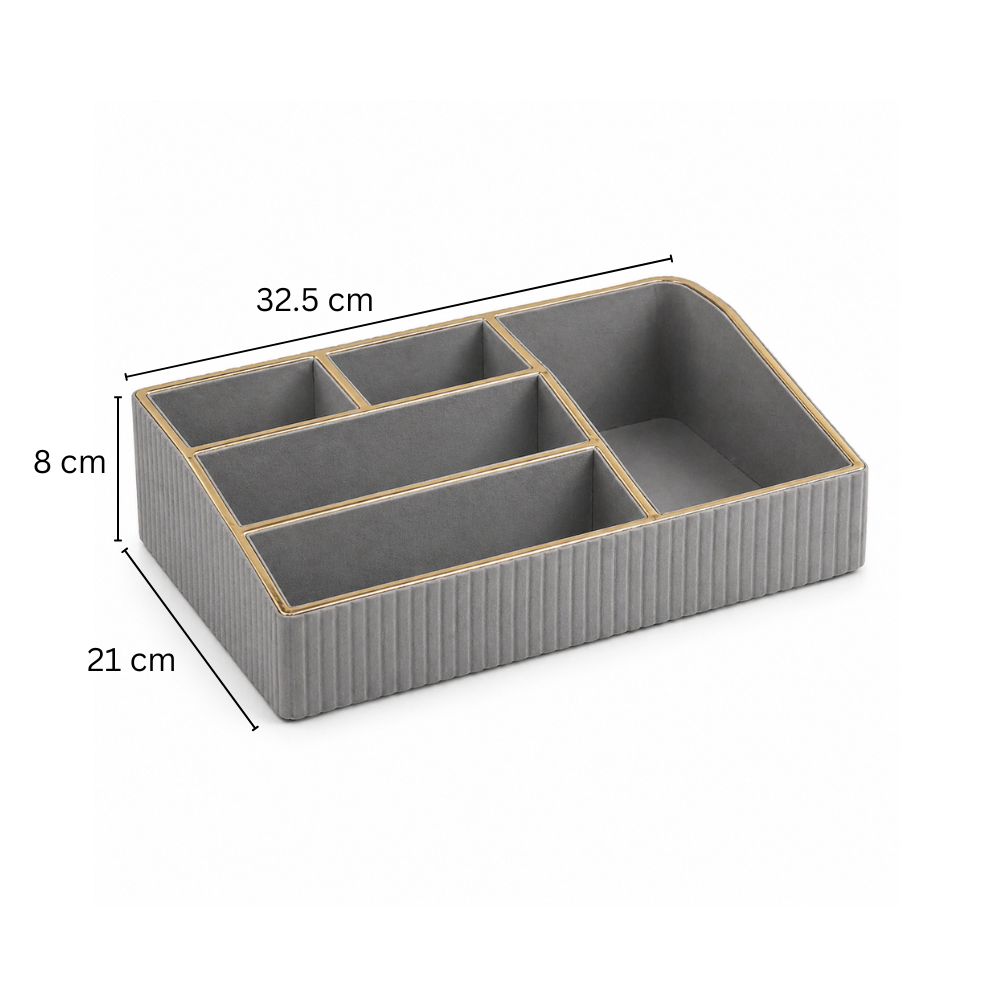 Columns Cosmetics Organiser - Light Grey