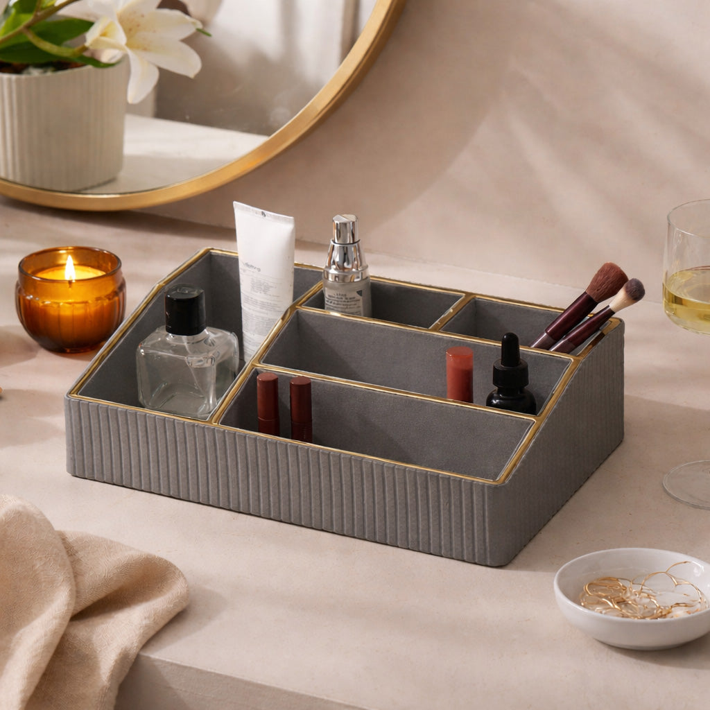 Columns Cosmetics Organiser - Dark Grey