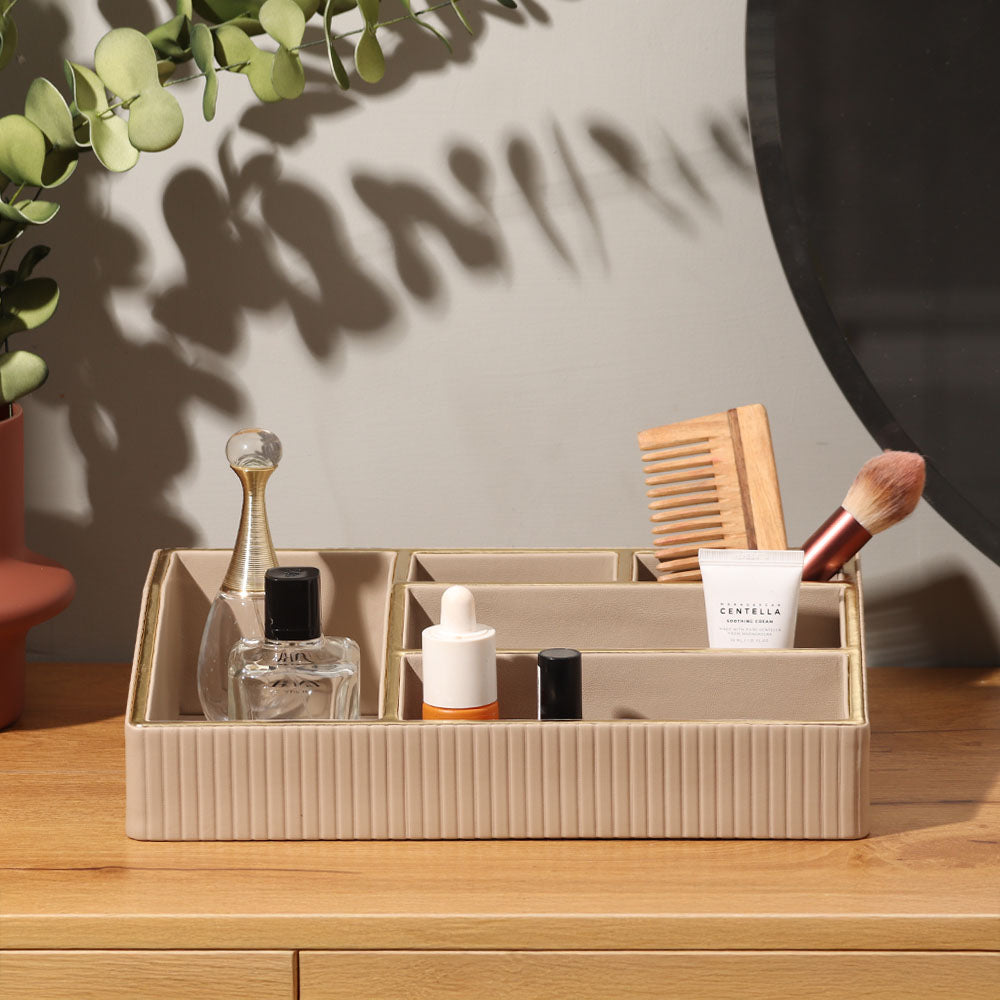 Columns Cosmetics Organiser - Taupe