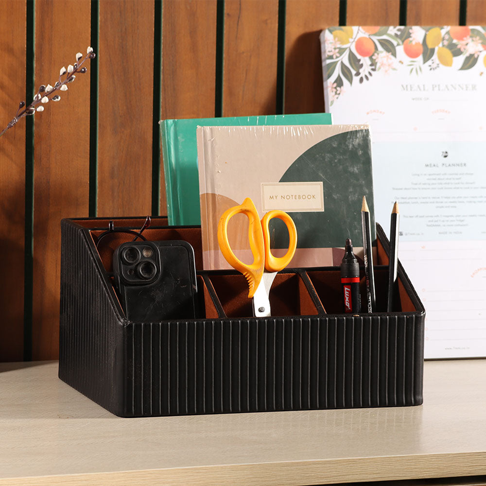 Columns Desk Organiser - Black