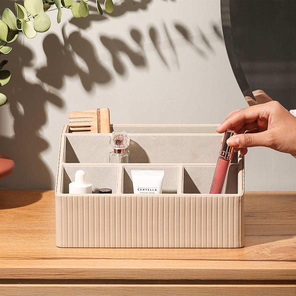 Columns Desk Organiser - Taupe