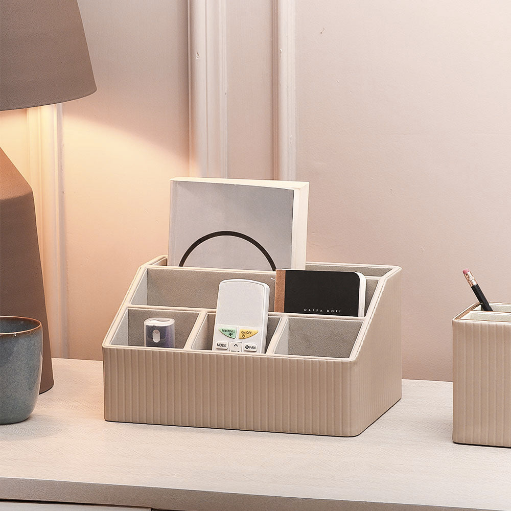 Columns Desk Organiser - Taupe