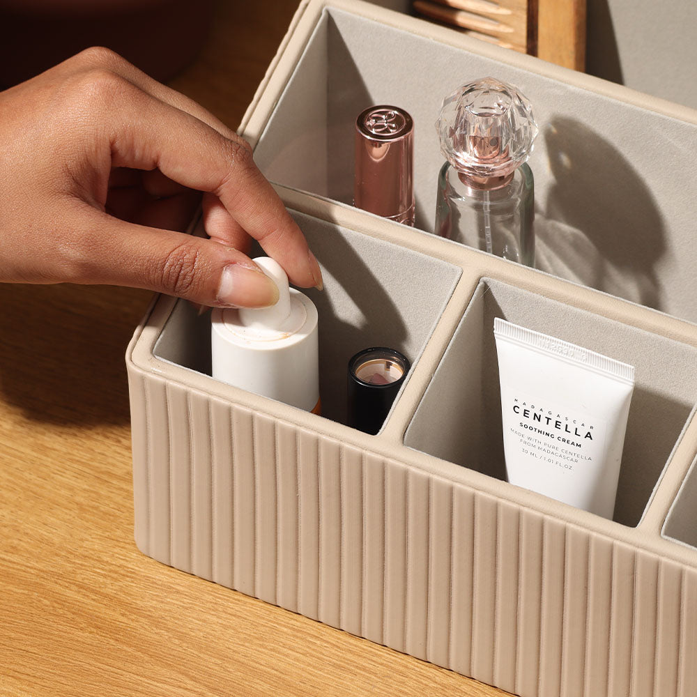 Columns Desk Organiser - Taupe