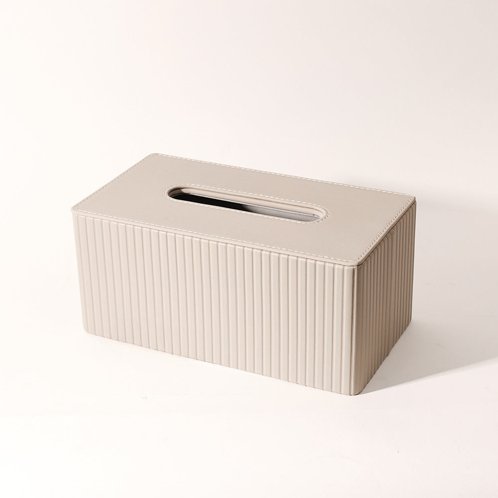 Columns High Tissue Box Holder - Taupe