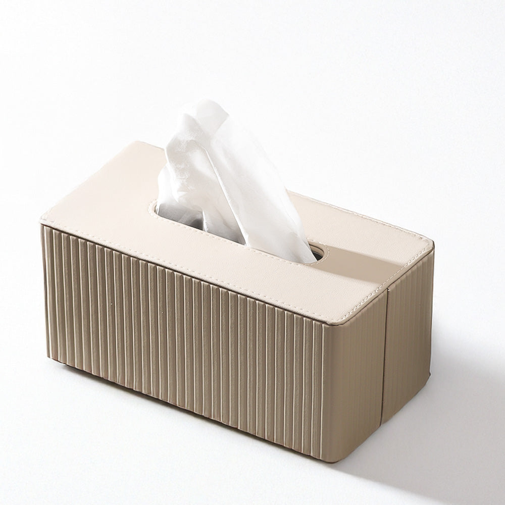 Columns High Tissue Box Holder - Taupe