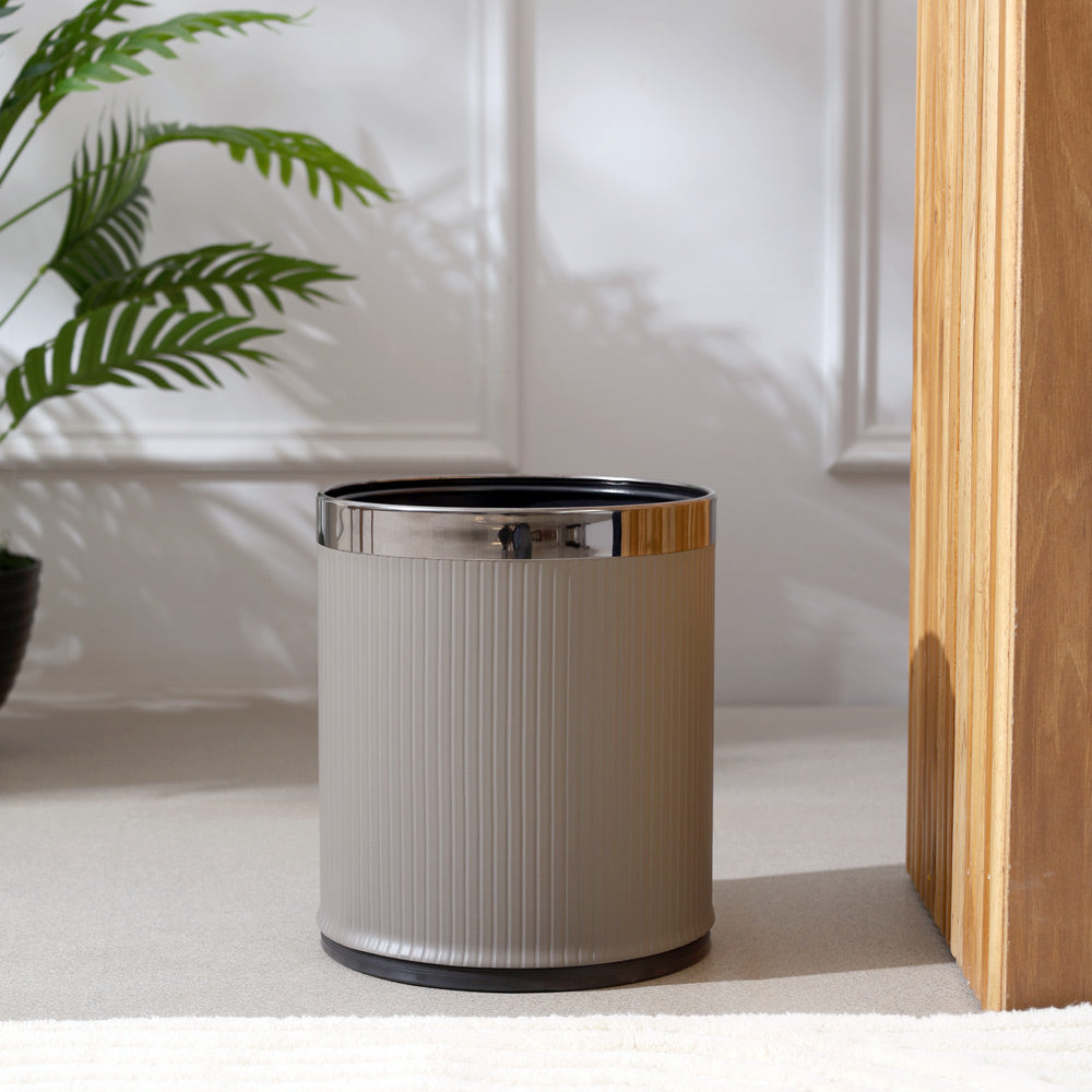Columns Waste Bin 10L - Dark Grey & Dark Steel