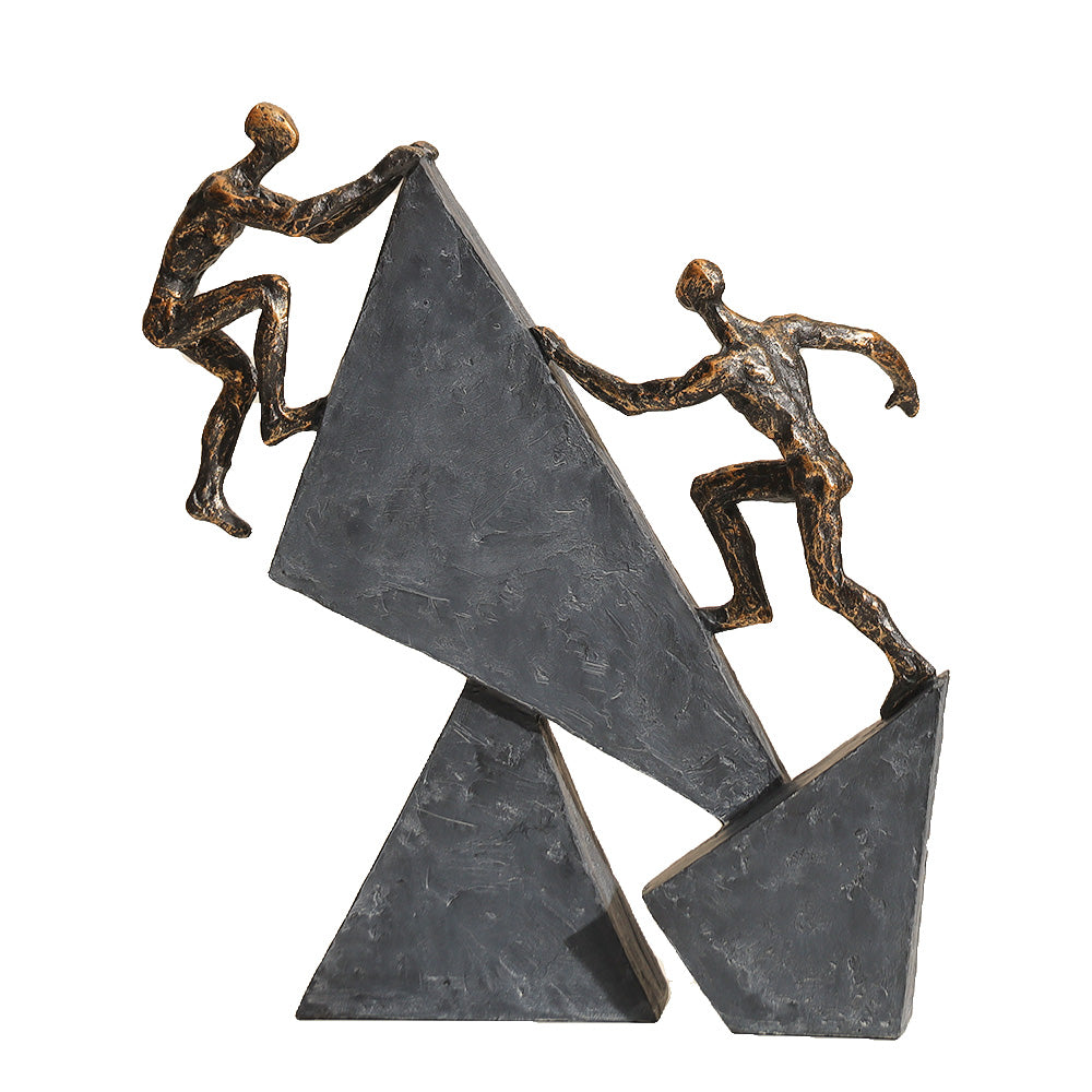 Competitive Rivals Sculpture Large - Charcoal Gold