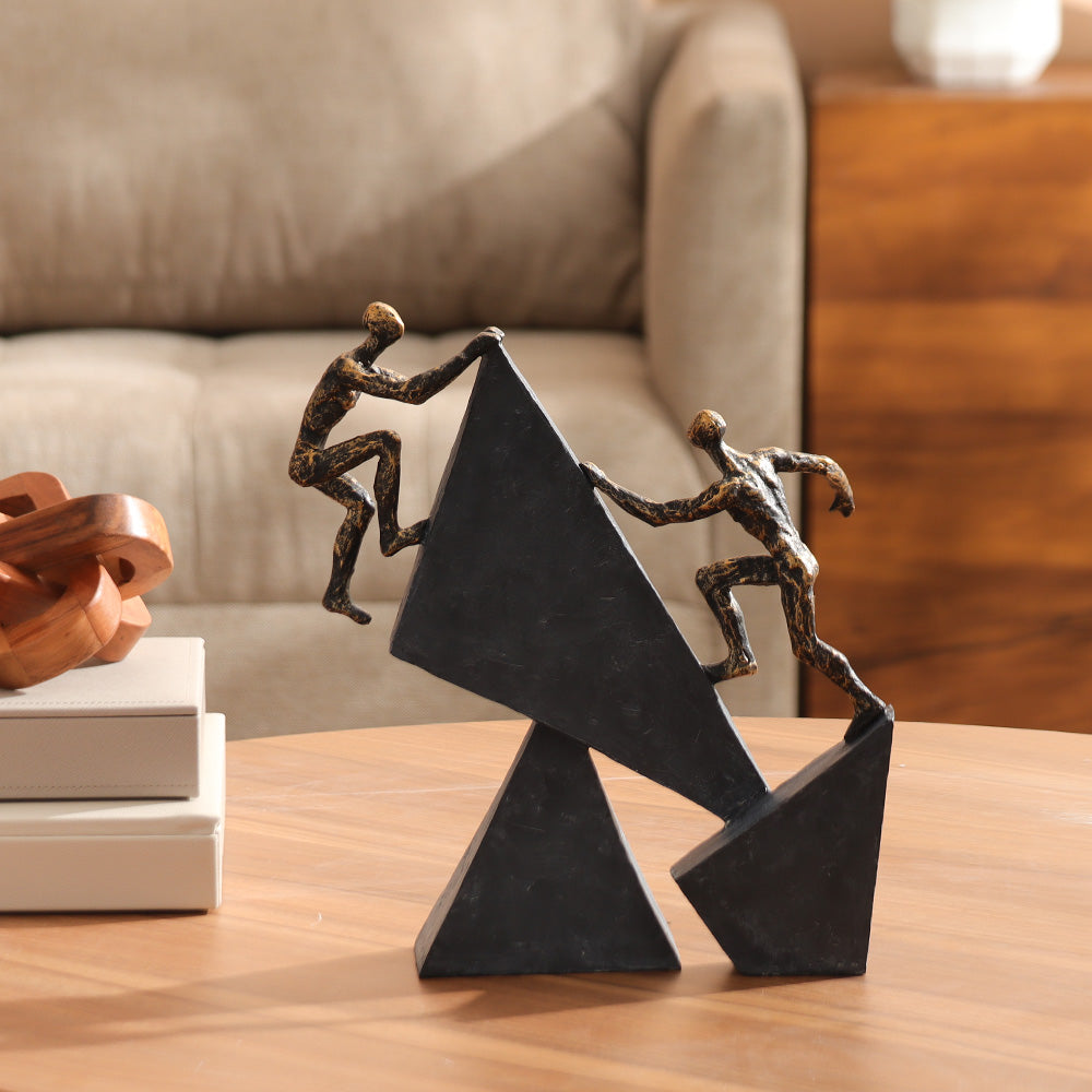 Competitive Rivals Sculpture Large - Charcoal Gold