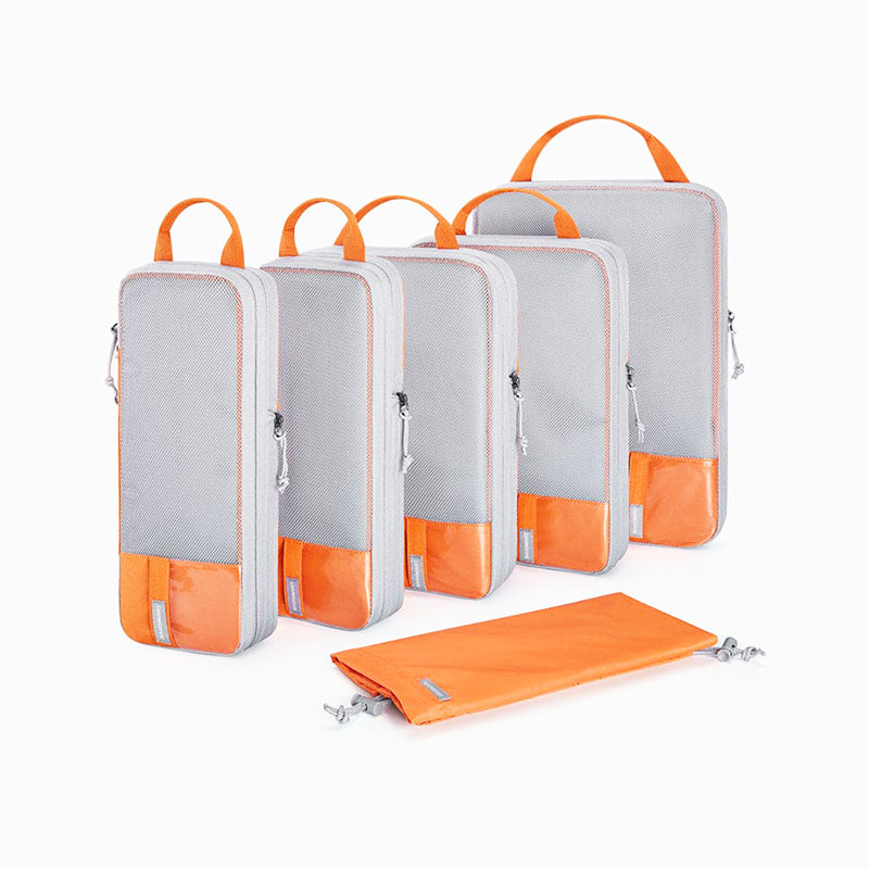 Compression Packing Cubes, Set of 6 - Orange