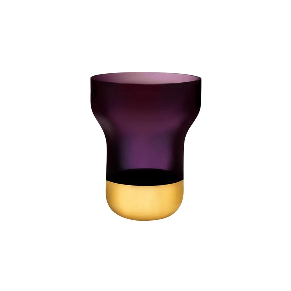 Contour Glass Vase Medium - Purple Gold