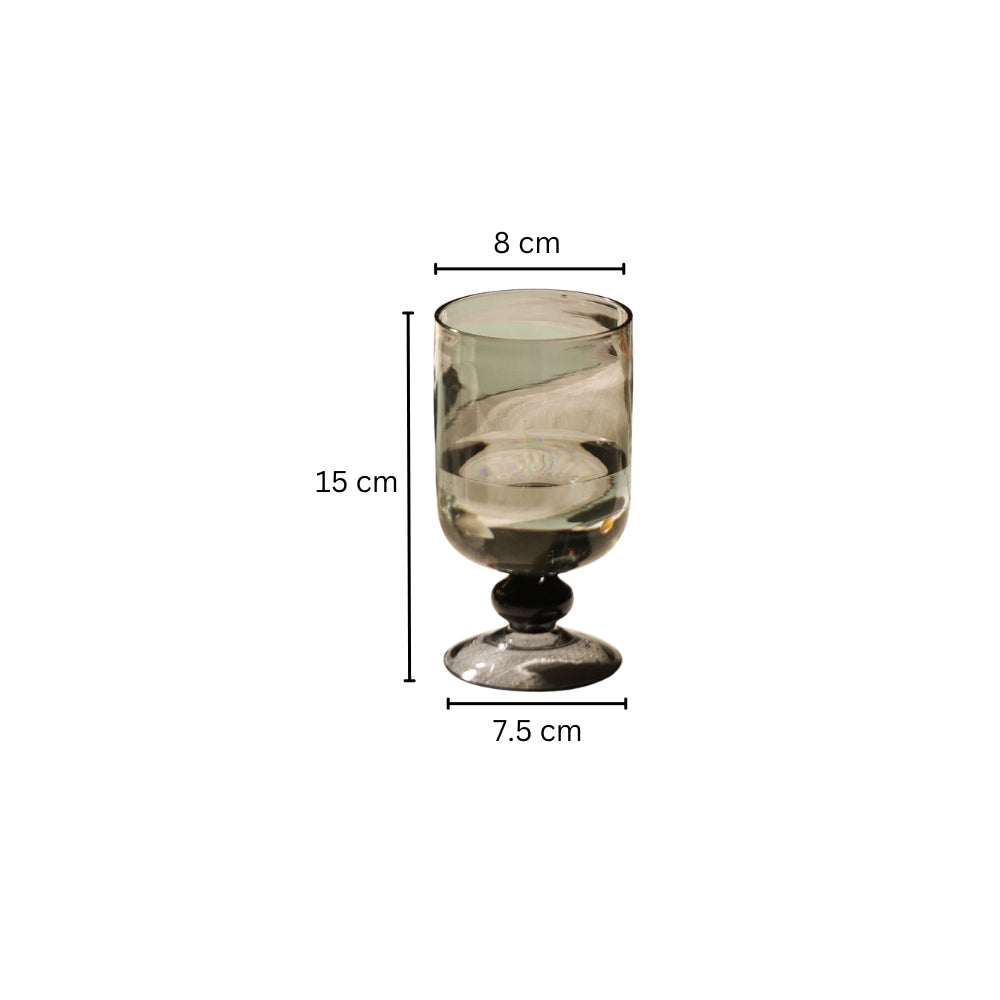 Copa Tall Glasses, Set of 2 - Smoke