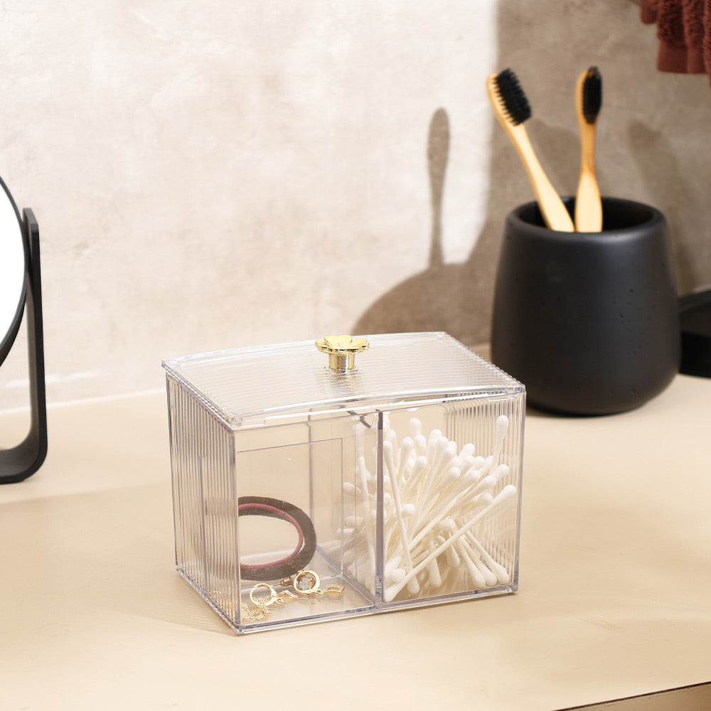 Cora Multi-compartment Storage Box - Clear
