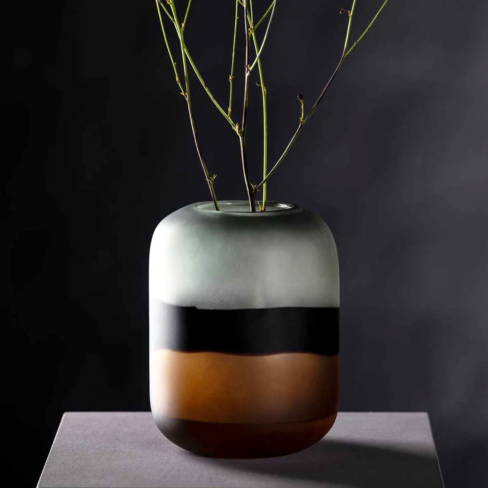 Corso Sabbia Glass Vase Large - Brown