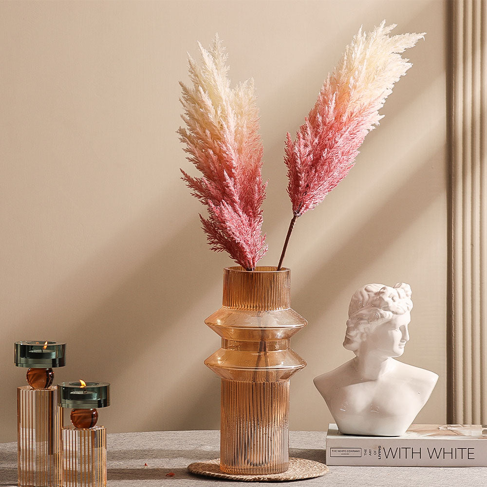 Cortaderia Reed Faux Stem - Cream Pink