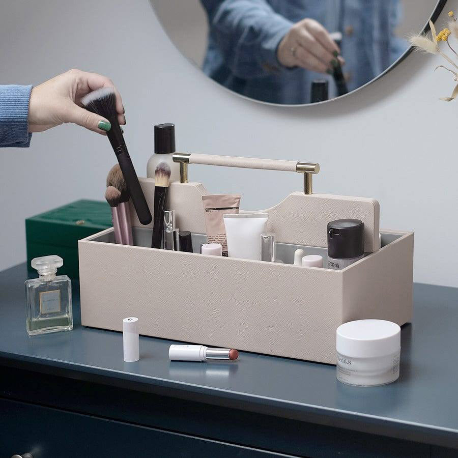 Cosmetic Organiser Caddy Large - Taupe