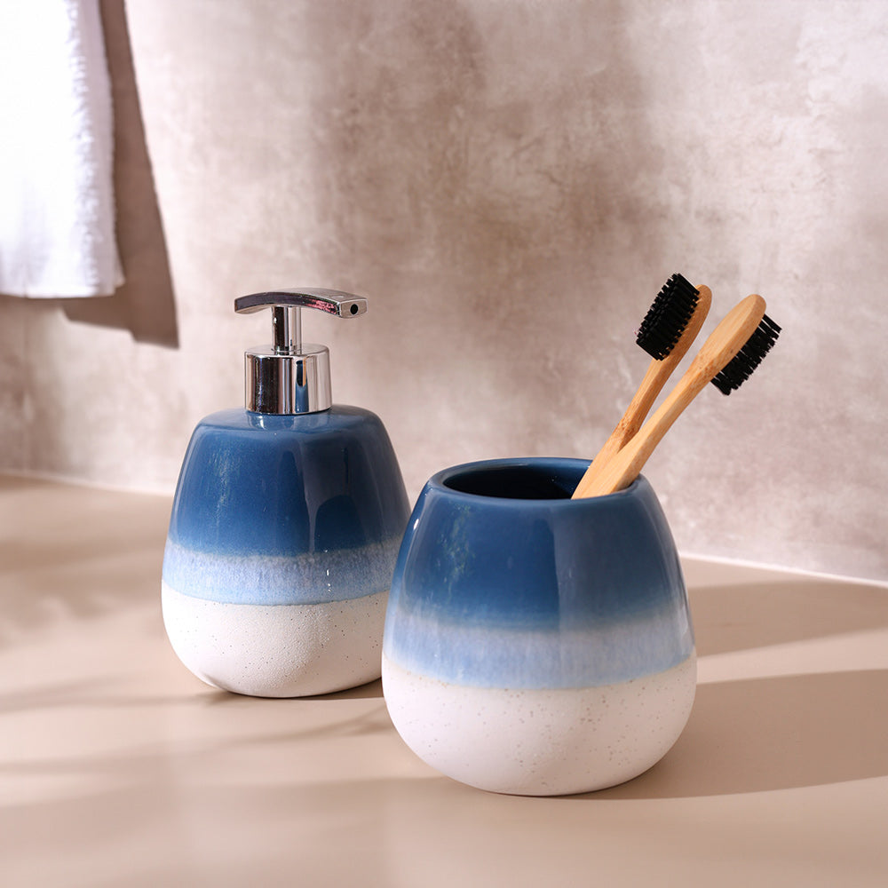 Costa 2-piece Bathroom Set - Blue White