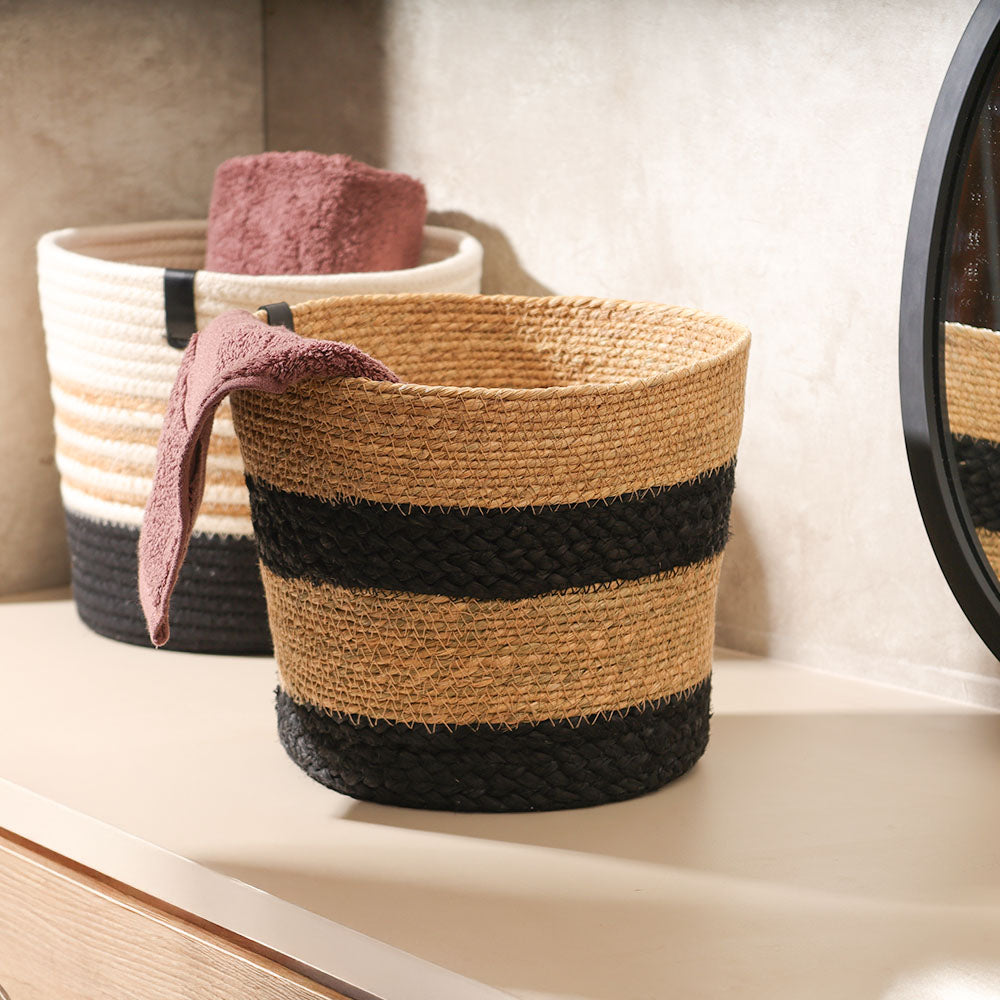 Cotton & Moonj Tapered Planter - Monochrome