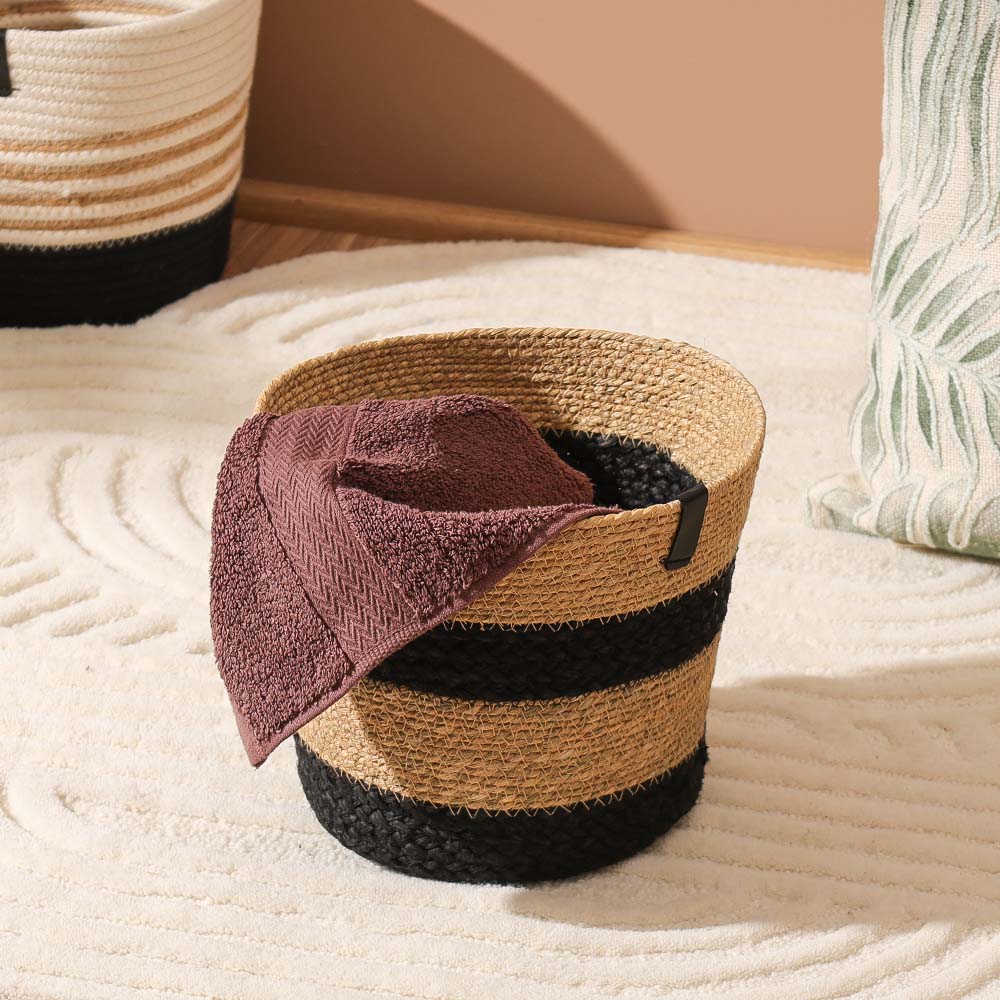 Cotton & Moonj Tapered Planter - Monochrome