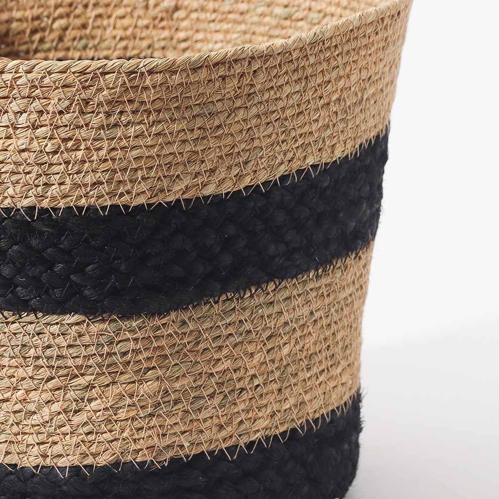 Cotton & Moonj Tapered Planter - Monochrome
