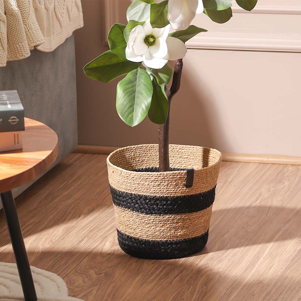 Cotton & Moonj Tapered Planter - Monochrome