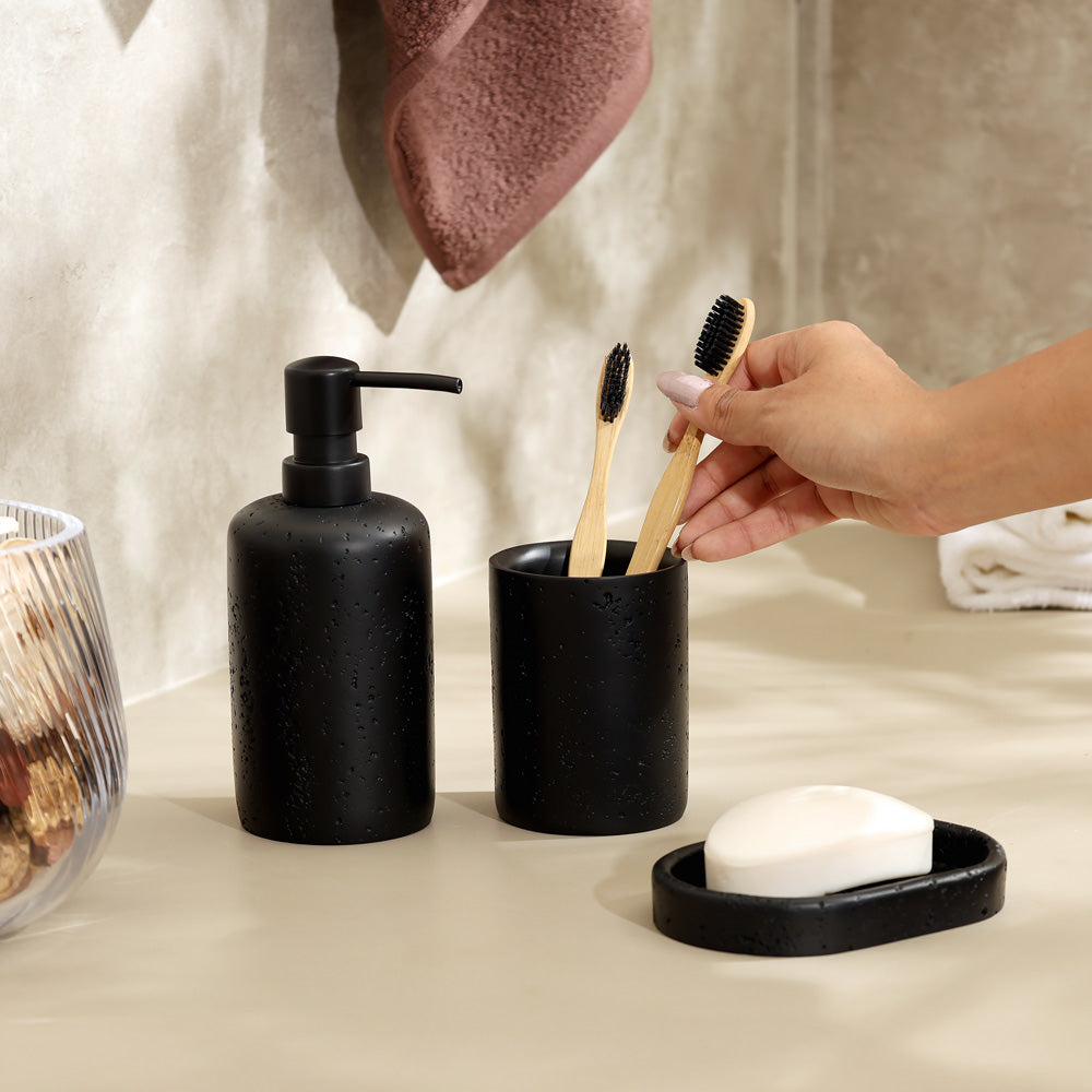 Cove 3-piece Bathroom Set - Black