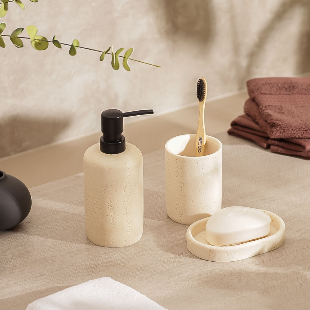 Cove 3-piece Bathroom Set - Cream