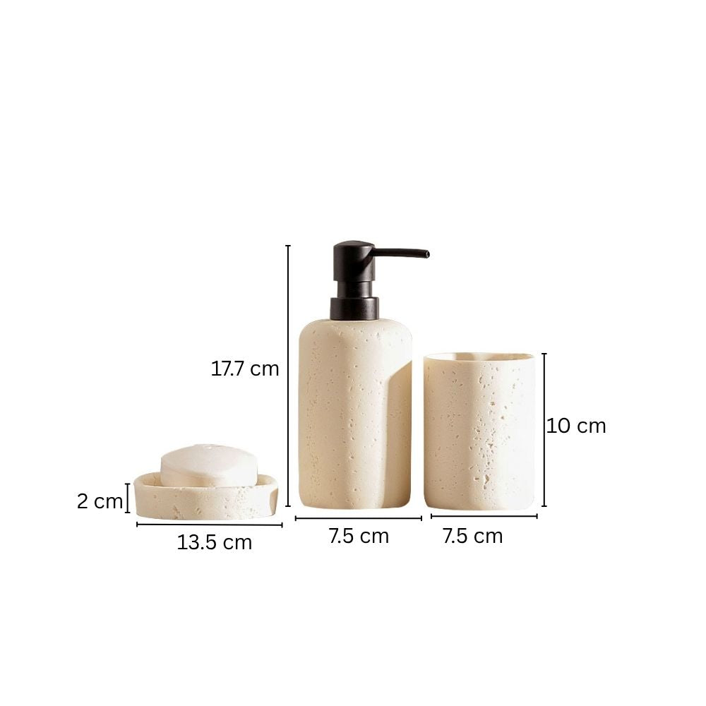 Cove 3-piece Bathroom Set - Cream