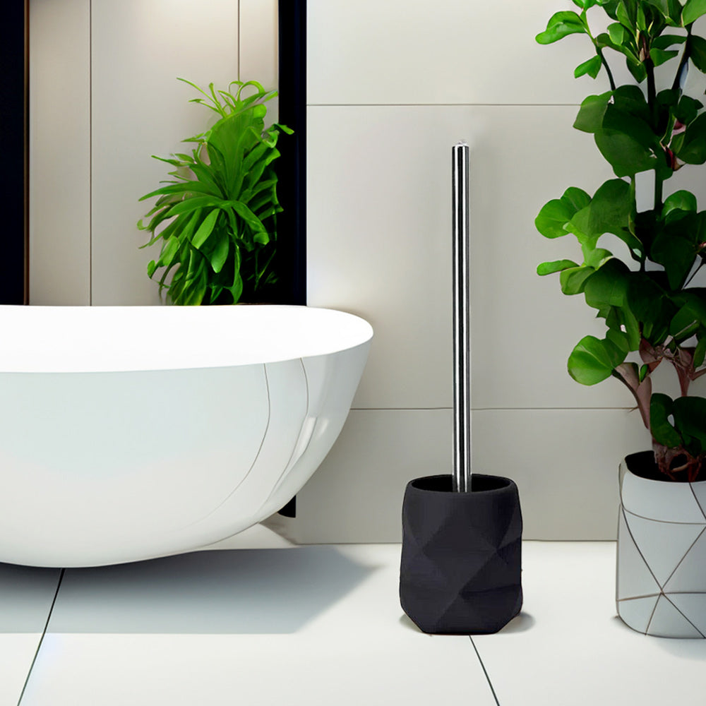 Crackle Toilet Brush - Black