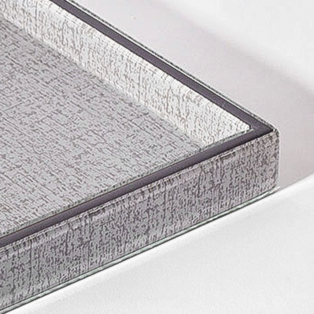 Cala Glass Decorative Tray Medium - Tweed Grey