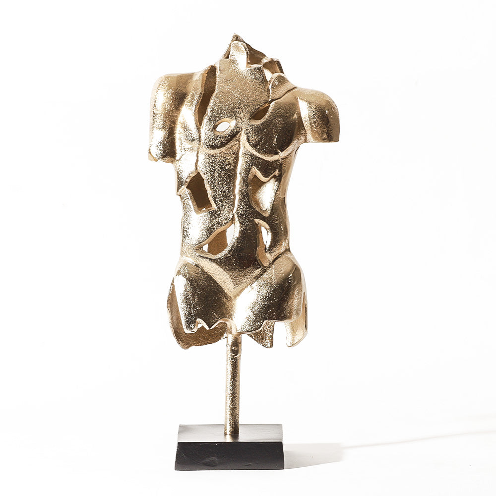 Croqui Metal Sculpture Large - Gold Black