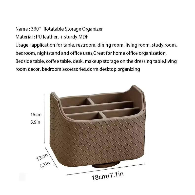 Cross Rotating Caddy - Caramel Brown
