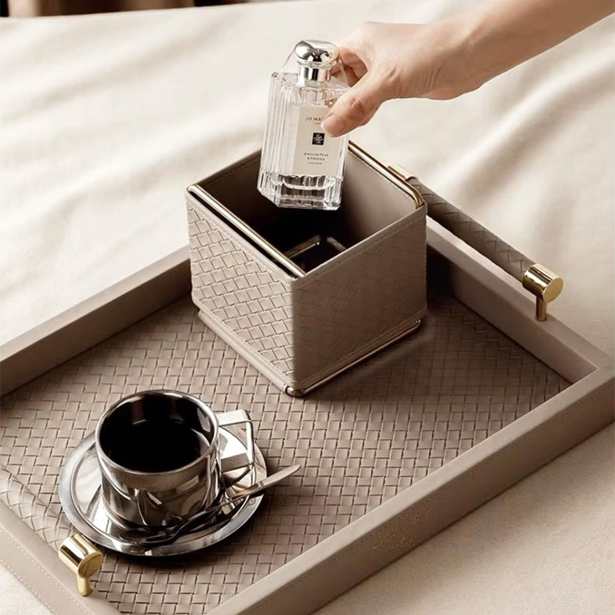 Cross Square Organiser Small - Caramel Brown