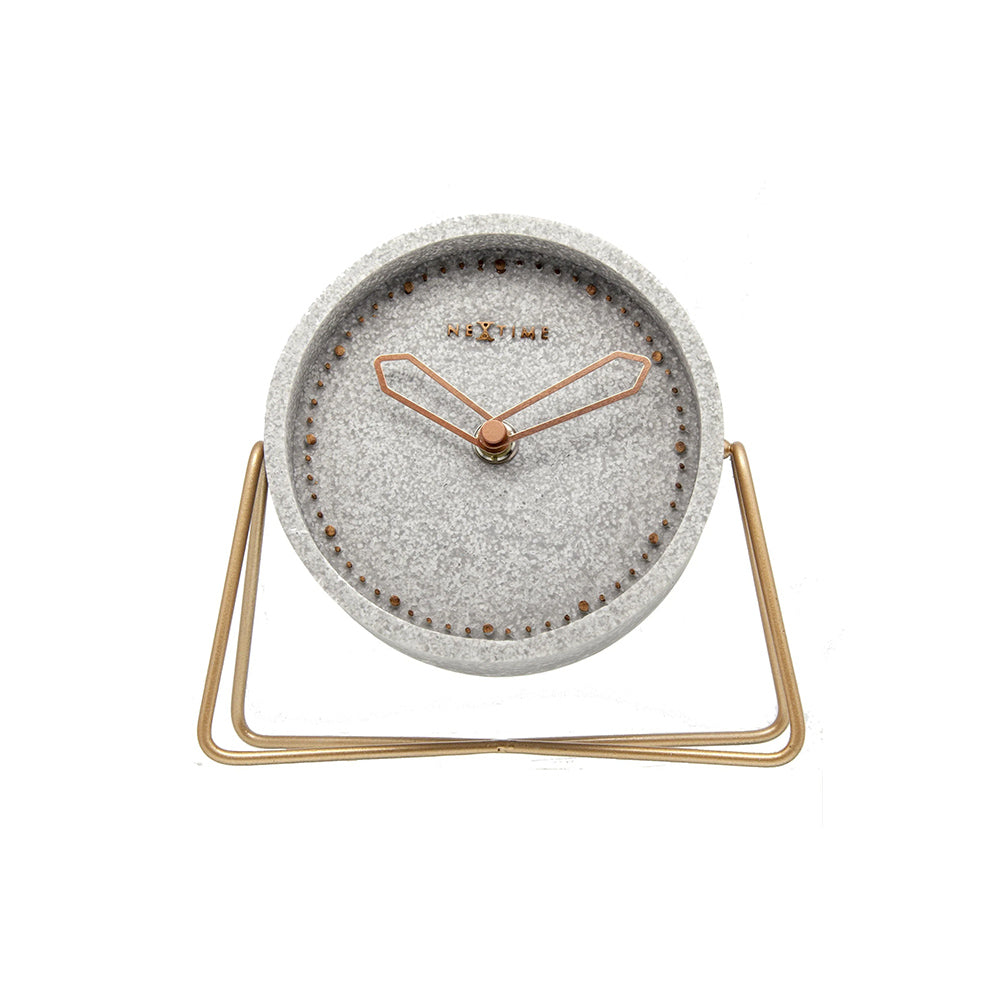 Cross Table Clock - Grey