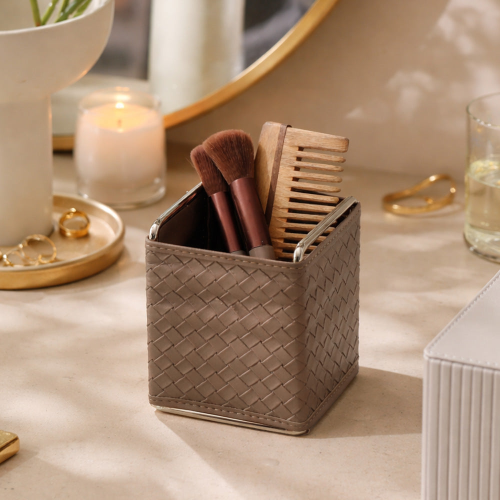 Cross Square Organiser Small - Caramel Brown