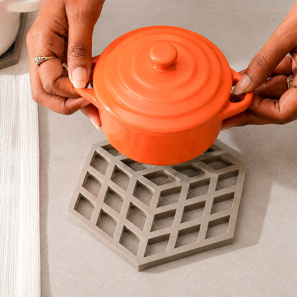 Cube Trivet - Taupe