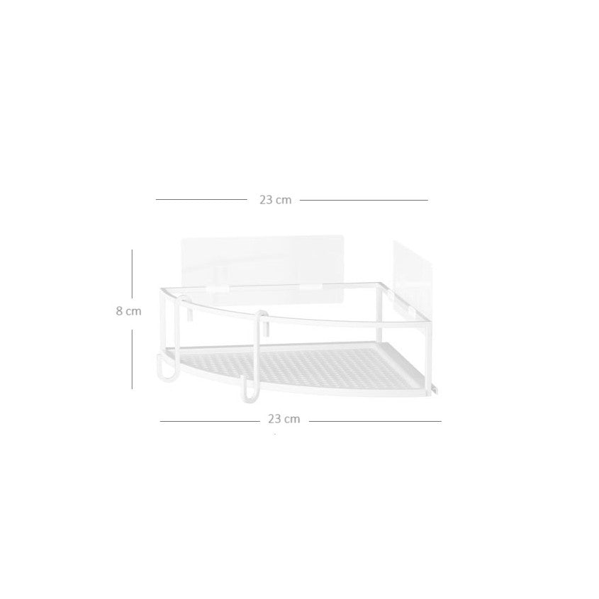 Cubiko Corner Bins, Set of 2 - White