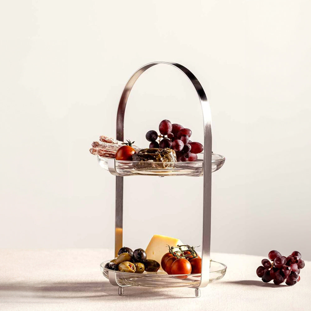 Cucina Tiered Serving Plates - Steel