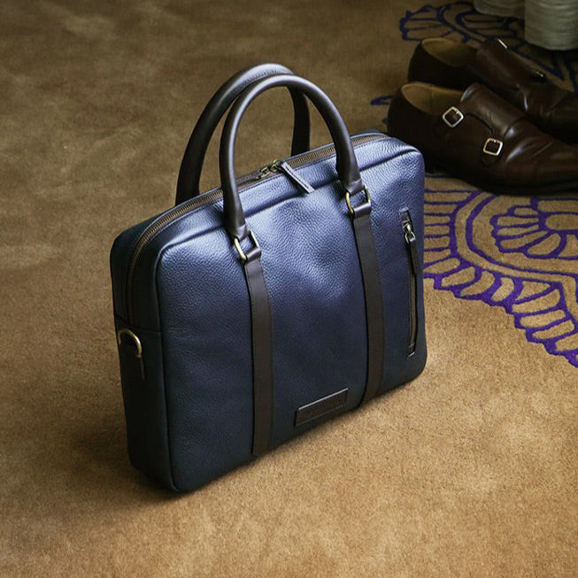 Cullen Messenger Laptop Bag Deep Sea Blue