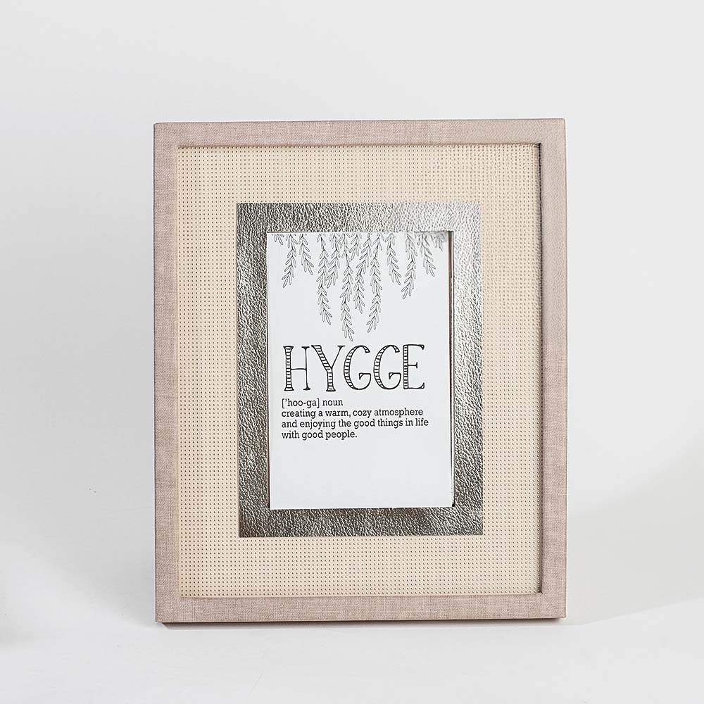 Curva Glass Photo Frame Medium - Beige Cream