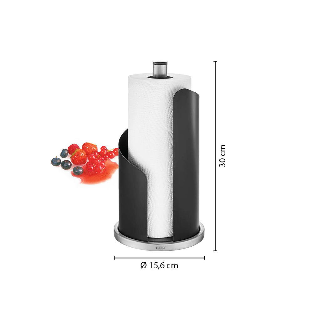 Curve Kitchen Roll Holder - Black