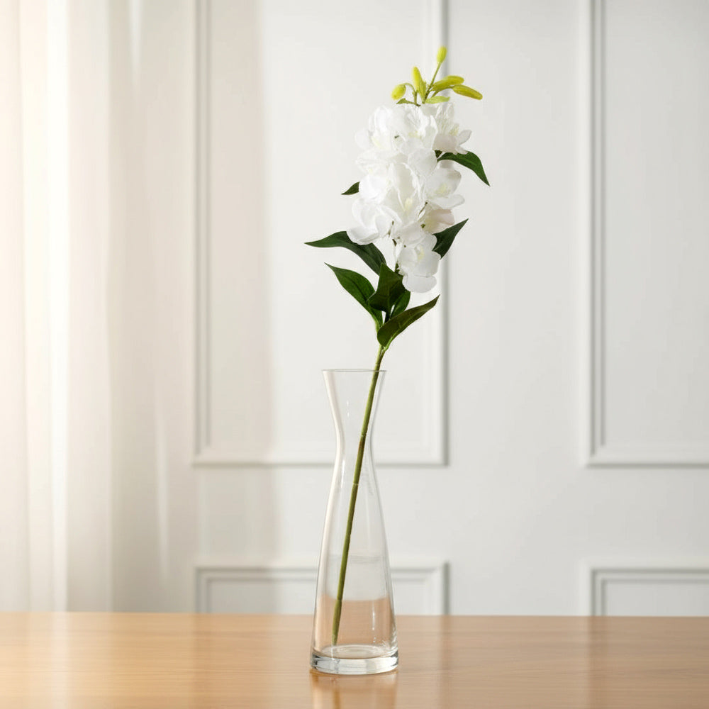 Cymbidium Orchid Faux Stem - White